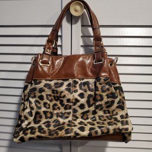 Leopard print handbag